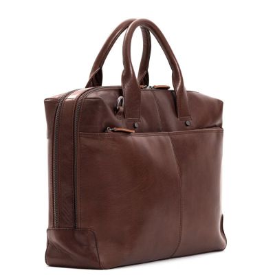 Plevier Rock Flint Briefcase Business bag 15.6 Inch Brown #3